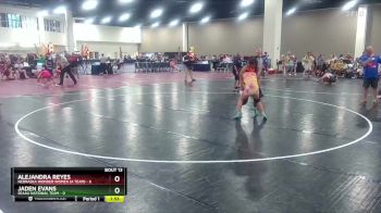 105 lbs Round 4 (8 Team) - Alejandra Reyes, Nebraska Wonder Women (A Team) vs Jaden Evans, SEAAU National Team