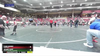 43 lbs Cons. Round 3 - Ryker Huff, South Central Punishers vs Cain Gomez, Hugoton