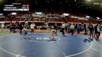 G - 140 lbs Champ. Round 2 - Addison Clixby, Missoula Big Sky / Loyola Sacred Heart Girls vs Lexi Harms, Custer Co. (Miles City) Girls