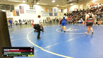 285 lbs Cons. Round 2 - Austin Rodriguez, Glendora vs Fransisco Martinez, Rialto