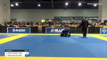 ALICIA RENE RAQUEL UNKRICH vs LIA NOGUEIRA DE MOURA 2021 World Master IBJJF Jiu-Jitsu Championship