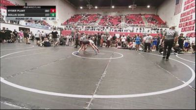 132 lbs Round Of 16 - Ryder Plant, Crutchmer Wrestling Club vs Hollis Gore, Standfast