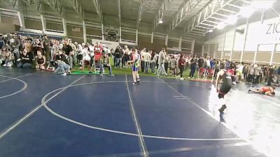 100 lbs Cons. Round 3 - Oakley Zeddis, American Fork vs Jared Leonard, Cougars Wrestling