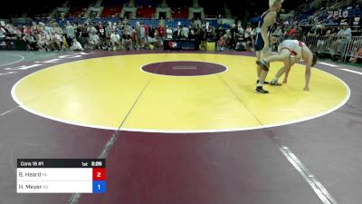 175 lbs Cons 16 #1 - Brian Heard, PA vs Hugh Meyer, ND