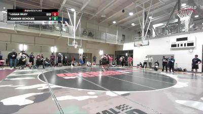 285 lbs Quarterfinal - Logan Riley, West Valley (Spokane) vs Xander Scholes, Post Falls