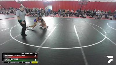 195 lbs Cons. Round 2 - Espyn Sweers, Wisconsin vs Maxwell Louis-Kohn, Wisconsin