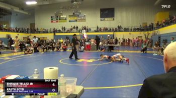 77 lbs Quarterfinal - Kasyn Boyd, Kanza FS/GR Wrestling Club vs Enrique Tellez Jr, Maize Wrestling Club