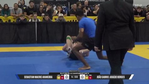 João Gabriel Araújo Borges vs Sebastian Maeric Arancibia 2026 Pan IBJJF Jiu-Jitsu No-Gi Championship