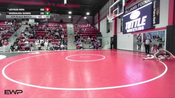 135 lbs 5th Place Match - Rosealina Gomes, CHICKASHA vs Adyson Nida, PERRY