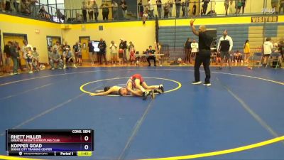 67 lbs Cons. Semi - Kopper Goad, Dodge City Training Center vs Rhett Miller, Greater Heights Wrestling Club