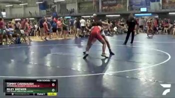 138 lbs Champ. Round 2 - Riley Brewer, The Storm Wrestling Center vs Tommy Cavanaugh, Woodward Academy High School W
