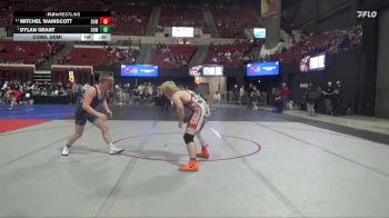 170 lbs Cons. Semi - Dylan Grant, Colstrip Wrestling Club vs Mitchel Wainscott, Powell Wrestling Club