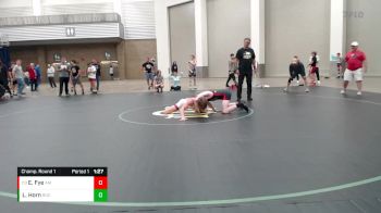 123 lbs Champ. Round 1 - Ezra Fye, Alexandria Monroe vs Layne Horn, Rochester