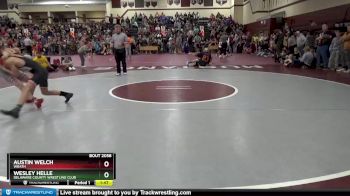 S-12 lbs Quarterfinal - Wesley Helle, Delaware County Wrestling Club vs Austin Welch, WRATH