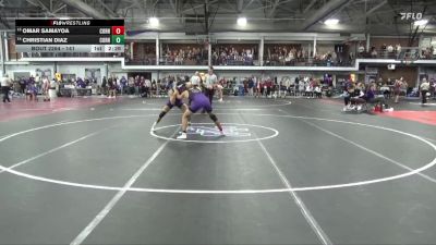 141 lbs Cons. Round 2 - Omar Samayoa, Cornell College vs Christian Diaz, Cornell College