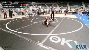 58 lbs Consi Of 4 - Baker James, Cowboy Wrestling Club vs Weston Pulliam, Team Tulsa Wrestling Club