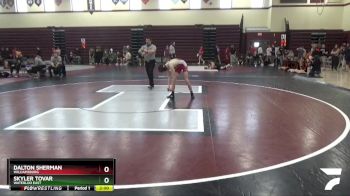 JV-2 lbs Cons. Semi - Dalton Sherman, Williamsburg vs Skyler Tovar, Waterloo East