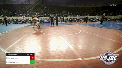 84 lbs Consi Of 16 #2 - Kobe Lemer, Warhawk Wrestling Club vs Cadel H. Killgore, Standfast