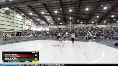 70 lbs Semifinal - Brex Jensen, Delta Wrestling Club vs Gibson Ashby, Wasatch Wrestling Club