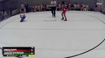 103 lbs Round 1 (8 Team) - Angelina Schademann, Nebraska Blue vs Sarahi Chavez, Oregon Girls