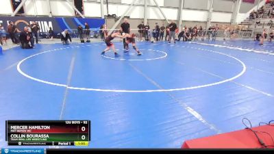 92 lbs Semifinal - Mercer Hamilton, Mat Demon WC vs Collin Bourassa, Team Real Life Wrestling