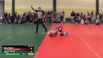 55 lbs Cons. Round 3 - Bryce Miller, St James vs Will Holst, Victory School Of Wrestling