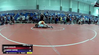 190 lbs Cons. Round 3 - Simon Schulte, IL vs Cameron Carter, OH