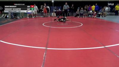 118 lbs Consolation - Sean Bradley, Audubon vs Gregory Schaefer, Campbell Hall