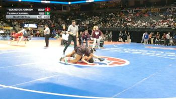 170 Class 1 lbs Quarterfinal - Lexington Johnson, St. Charles West vs Launa Cantrell, Potosi