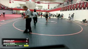 145 lbs Semifinal - Mikayla Herber, San Antonio Johnson (Girls) vs Jennessa Khuu, NRH Birdville (Girls)