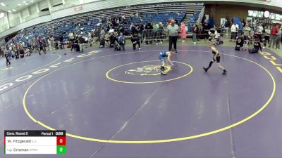 10U Boys - 53 lbs Cons. Round 2 - William Fitzgerald, Illinois vs Jayden Crisman, All-Phase Wrestling Club