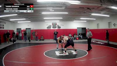 285 lbs Quarterfinal - Michael Wano, River Valley Hs vs Kaden Shannon, Southmoreland Hs