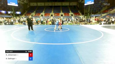 120 lbs Cons 32 #1 - Sloan Johannsen, South Dakota vs Aiden Dallinger, Indiana