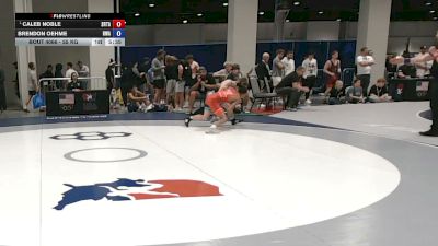 55 kg Champ. Rd Of 32 - Caleb Noble, SOUTHWEST RTC/TOSS ACADEMY vs Brendon Oehme, Heartland Wrestling Academy