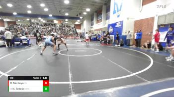 138 lbs Champ. Round 2 - Nathaniel Zabala, Norco vs Damian Montoya, Clovis North