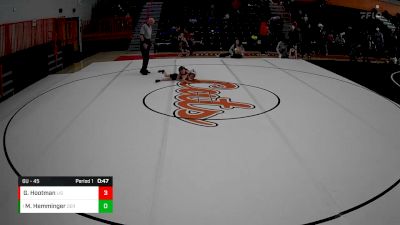 6U - 45 lbs Quarterfinal - Maxon Hemminger, Derry vs Griffin Hootman, Ligonier