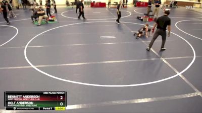 3rd Place Match - Bennett Anderson, West Central Wrestling Club vs Holt Anderson, Rosemount Irish Wrestling