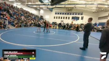 113 lbs Cons. Semi - Dino Delacruz, North Big Horn Rams Wrestling vs Tyler Wenzel, Powell Wrestling Club