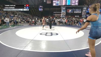 110 lbs Semis - Isabel Kaplan, Indiana vs Julia Horger, Pennsylvania