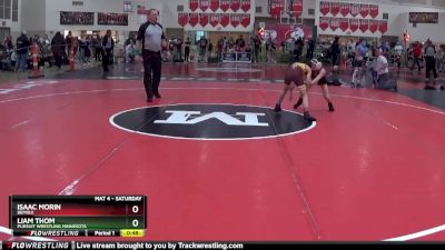 75 lbs Cons. Round 5 - Isaac Morin, Bemidji vs Liam Thom, Pursuit Wrestling Minnesota