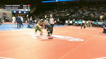 144 Class 4 lbs 3rd Place Match - Patrick Provost, Ft. Zumwalt North vs Quincey Crawford, Hickman