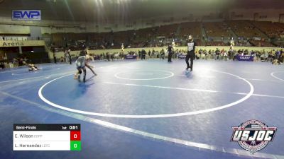 67 lbs Semifinal - Ethan Wilson, Coppell Stars Wrestling Club vs Lorenzo Hernandez, Lone Grove Takedown Club