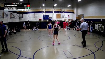 100 lbs Semifinal - Haley Hoffman, Hickory Hs vs Blythe Letters, Shaler Area Hs