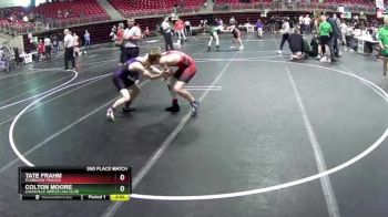 130 lbs 2nd Place Match - Tate Frahm, Plainview Pirates vs Colton Moore, Louisville Wrestling Club