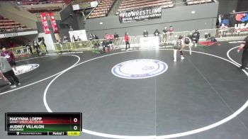 135 lbs Quarterfinal - Makynna Loepp, Legacy Wrestling Center vs Audrey Villalon, California