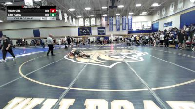 126 lbs Consi Of 16 #2 - Ryan Gill, Iron Faith Wrestling vs Zac Faria, Iron Faith Wrestling