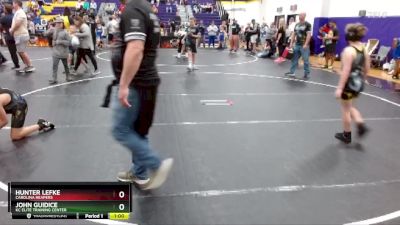 90 lbs Cons. Semi - John Guidice, KC Elite Training Center vs Hunter Lefke, Carolina Reapers