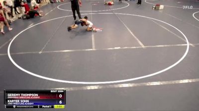 63 lbs Cons. Semi - Geremy Thompson, Owatonna Wrestling Academy vs Karter Sohn, JARO Wrestling Academy