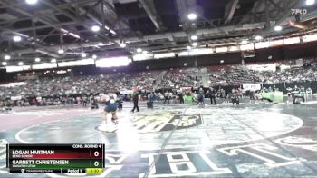 220 lbs Cons. Round 4 - Logan Hartman, Bend Senior vs Garrett Christensen, Wasatch Utah