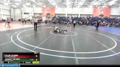 141 lbs Cons. Round 3 - Tylor Stubbs, Williams College vs Johnny Vicario, Oswego State